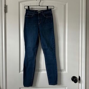 L'AGENCE Marguerite High Rise Skinny Jeans Dark‎ Wash Denim Size 24